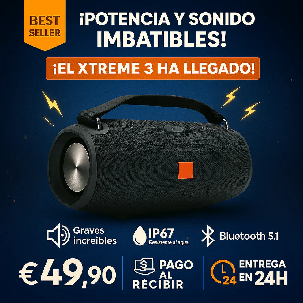 ¡POTENCIA Y SONIDO INCREÍBLE ¡El ALTAVOZ XTREME 3 XL HA LLEGADO! 🔊🛒